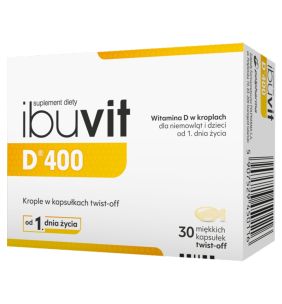 Ibuvit D, kapsułki miękkie twist-off dla niemowląt, 30 szt.