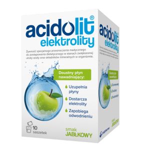 Acidolit, proszek, smak jabłkowy, 4,4 g, 10 saszetek