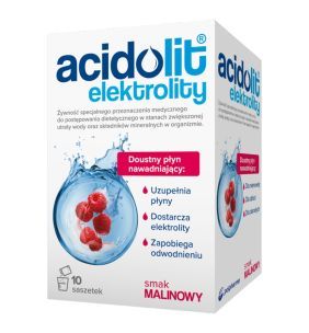 Acidolit, proszek, smak malinowy, 4,4 g, 10 saszetek