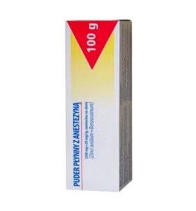 Puder płynny z anestezyną, zawiesina na skórę, 100 g (tuba) (Hasco)