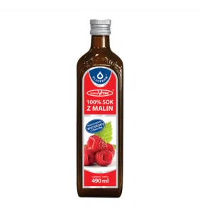 MalinaVital, 100%,sok, z malin, 490 ml