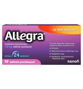 Allegra, 120 mg, tabletki powlekane, 10 szt.
