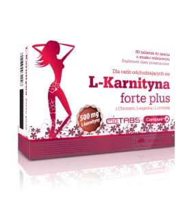 Olimp L-Karnityna Forte Plus, tabletki do ssania o smaku wiśniowym, 80 szt.