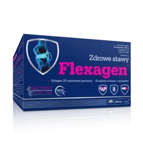 Olimp Flexagen, proszek w saszetkach o smaku malinowym, 12 g, 30 szt.