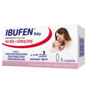 Ibufen Baby, 60 mg, czopki, 5 szt.