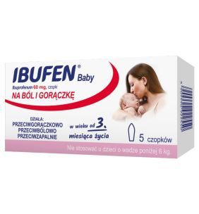 Ibufen Baby, 60 mg, czopki, 5 szt.