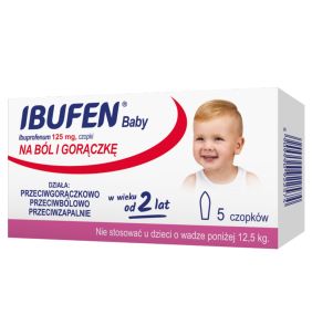 Ibufen Baby, 125 mg, czopki, 5 szt.