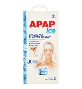 Apap Ice, chłodzący plaster hydrożelowy, 2 szt, 1 saszetka