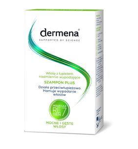 Dermena Hair Care, Plus, szampon przeciwłupieżowy hamujący wypadanie włosów, 200 ml