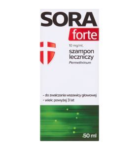 SORA FORTE, 10 mg/ml, szampon leczniczy, 50 ml