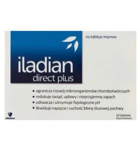 Iladian direct plus, tabletki dopochwowe, 10 szt.