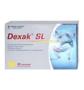 Dexak SL, 25 mg, granulat do sporządzenia roztworu doustnego w saszetkach, 20 szt.