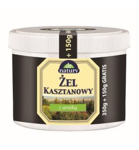 Dr. Natury, żel kasztanowy z arniką, 350 g + 150 g GRATIS