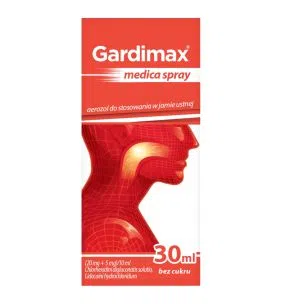 Gardimax medica spray, (20 mg + 5 mg)/10 ml, aerozol do stosowania w jamie ustnej, 30 ml