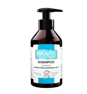 Biovax Keratyna + Jedwab, regenerujący szampon do włosów, 200 ml