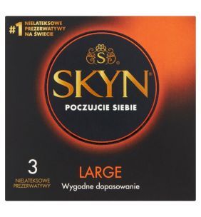 Skyn Large, nielateksowe prezerwatywy, 3 szt.