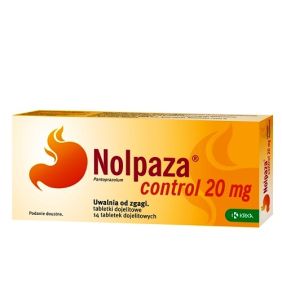 Nolpaza control, 20 mg, tabl.dojelit., 14 szt