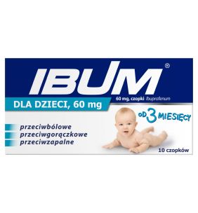 Ibum dla dzieci, 60 mg, czopki, 10 szt.