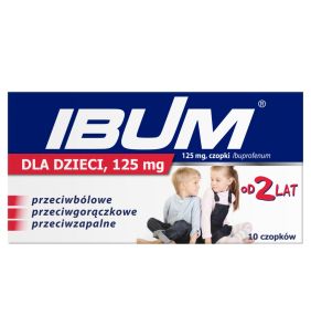 Ibum dla dzieci, 125 mg, czopki, 10 szt.