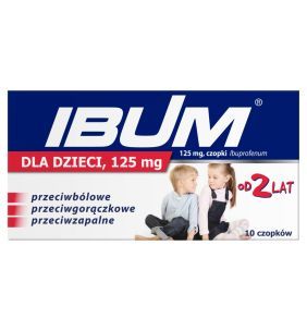 Ibum dla dzieci, 125 mg, czopki, 10 szt.