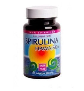Ginseng Poland Spirulina Hawajska, 500 mg, tabletki, 100 szt.