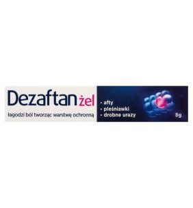 Dezaftan, żel do stosowania w jamie ustnej, 8 g
