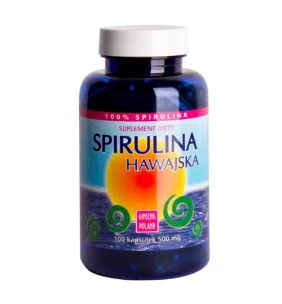 Spirulina Hawajska, 500 mg, kapsułki, 100 szt.