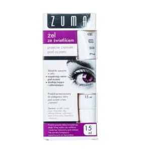 Zuma, żel ze świetlikiem przeciw cieniom pod oczami, 15 ml
