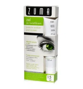 Zuma, żel ze świetlikiem przeciw workom pod oczami, 15 ml