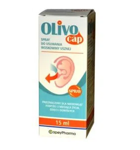 Olivocap, spray do usuwania woskowiny usznej, 15 ml