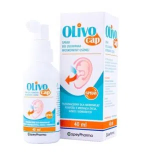 Olivocap, spray do usuwania woskowiny usznej, 40 ml