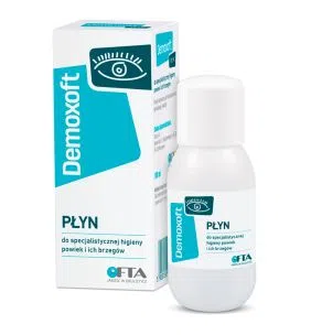 Demoxoft, płyn do pielęgnacji i oczyszczania podrażnionej skóry powiek, 100 ml