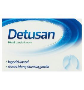 Detusan, pastylki do ssania, 24 szt