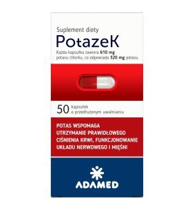 Potazek, kapsułki o zmodyfikowanym uwalnianiu, 50 szt.
