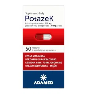 Potazek, kapsułki o zmodyfikowanym uwalnianiu, 50 szt.