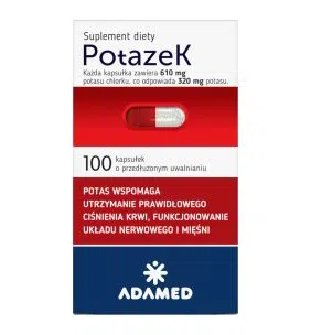 Potazek, kapsułki o zmodyfikowanym uwalnianiu, 100 szt.