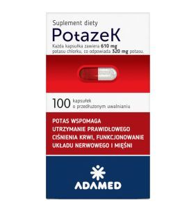 Potazek, kapsułki o zmodyfikowanym uwalnianiu, 100 szt.
