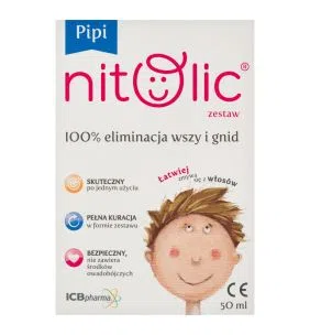 Pipi Nitolic, zestaw przeciw wszawicy,  50 ml