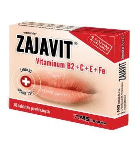 Zajavit, witamina B2 + C + E + Fe, tabletki powlekane, 30 szt.
