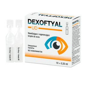 Dexoftyal UD, krople do oczu, 0,35 ml, 10 pojemników jednodawkowych.