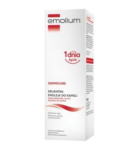 Emolium Dermocare, Delikatna emulsja do kąpieli, 400 ml