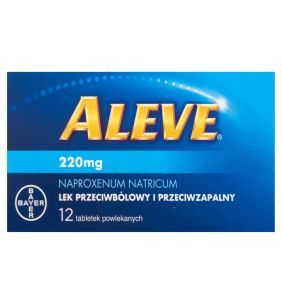 Aleve, 220 mg, tabletki powlekane, 12 szt.