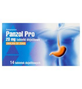 Panzol Pro, 20 mg, tabletki dojelitowe, 14 sztuk