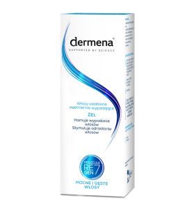 Dermena Hair Care, żel hamujący wypadanie włosów, 150 ml (butelka + dozownik)