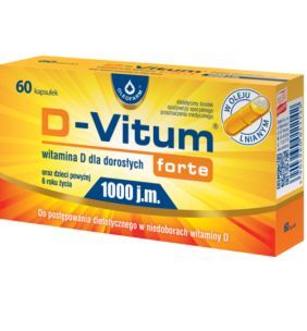 D-Vitum Forte 1000 j.m., kapsułki z witaminą D dla dorosłych, 60 szt.