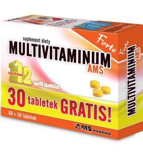 Multivitaminum AMS Forte, tabletki, 60 szt. + 30 szt.