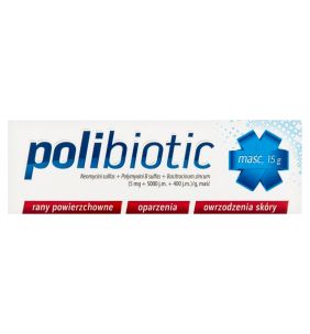 Polibiotic, (5 mg+5000 j.m.+400 j.m.g), maść, 15 g (tuba)