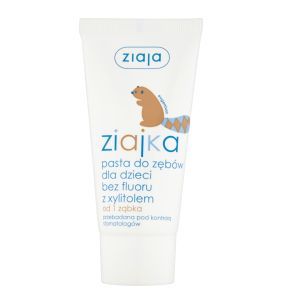 Ziajka, pasta do zębów bez fluoru, z xylitolem, 50 ml,, tuba