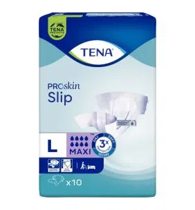 TENA ProSkin Slip Maxi, pieluchomajtki, rozmiar L, 10 szt.