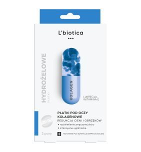 L'Biotica Płatki kolagenowe pod oczy, redukcja cieni i obrzęków, 3x2szt.